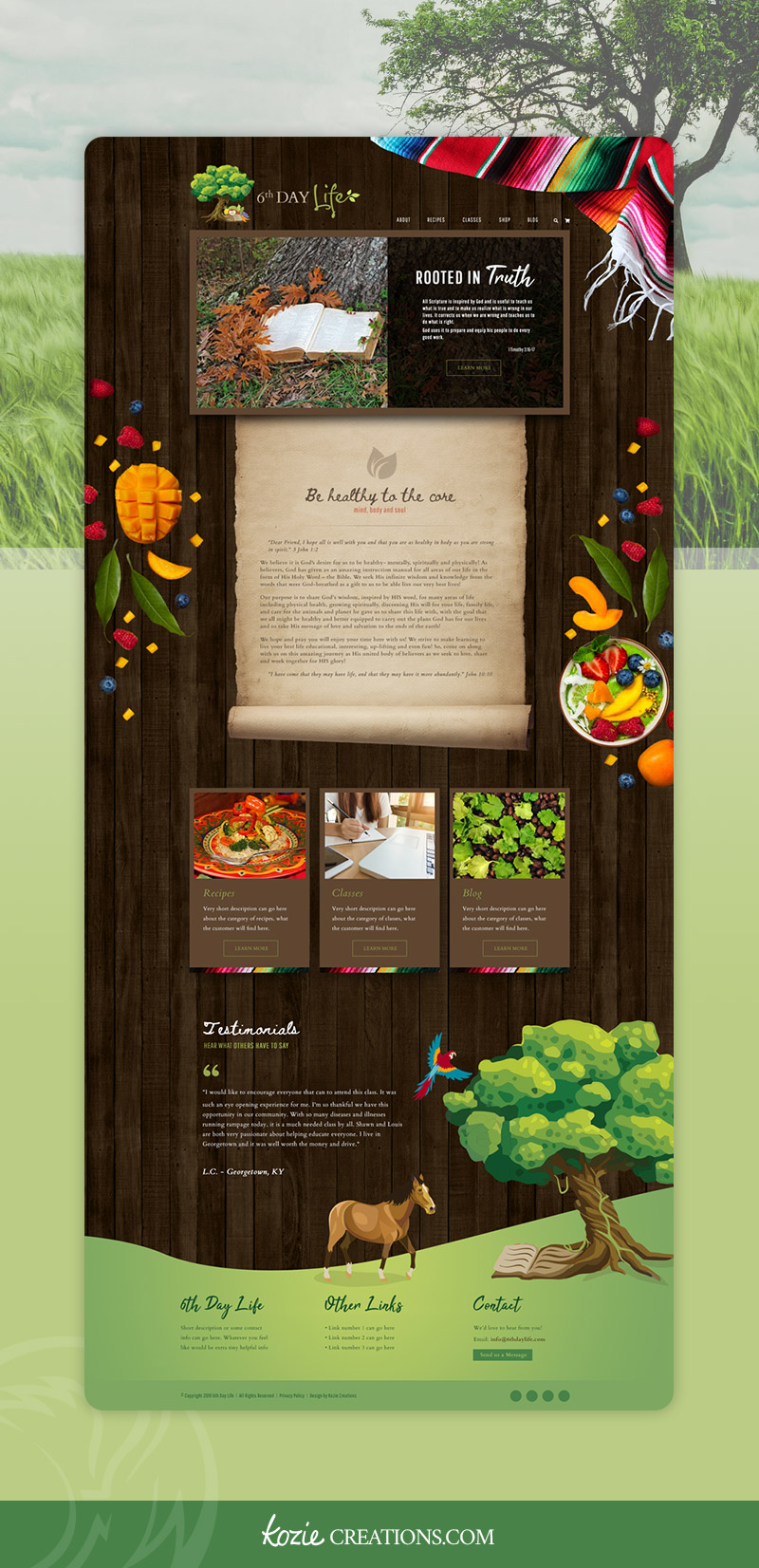 Web Design for 6th Day Life
