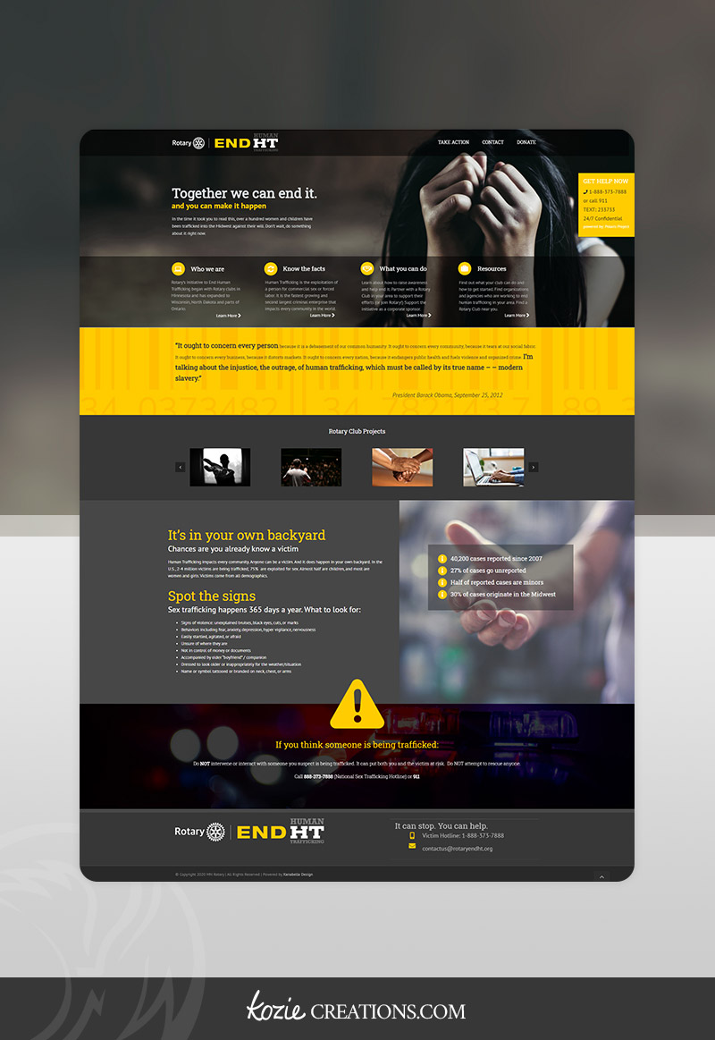 Web Design for MN Rotary EHT