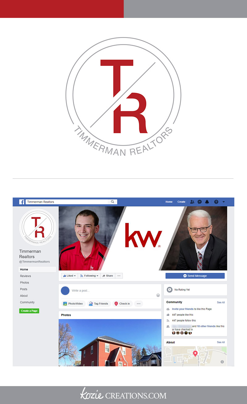 Logo and Social Media Design for Timmerman Realtors