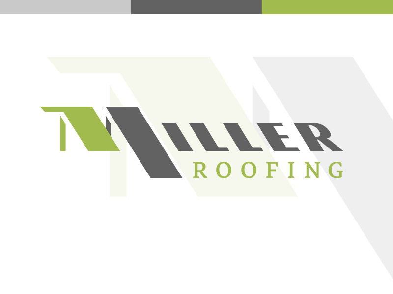 Miller Roofing Branding Logo Graphic Design