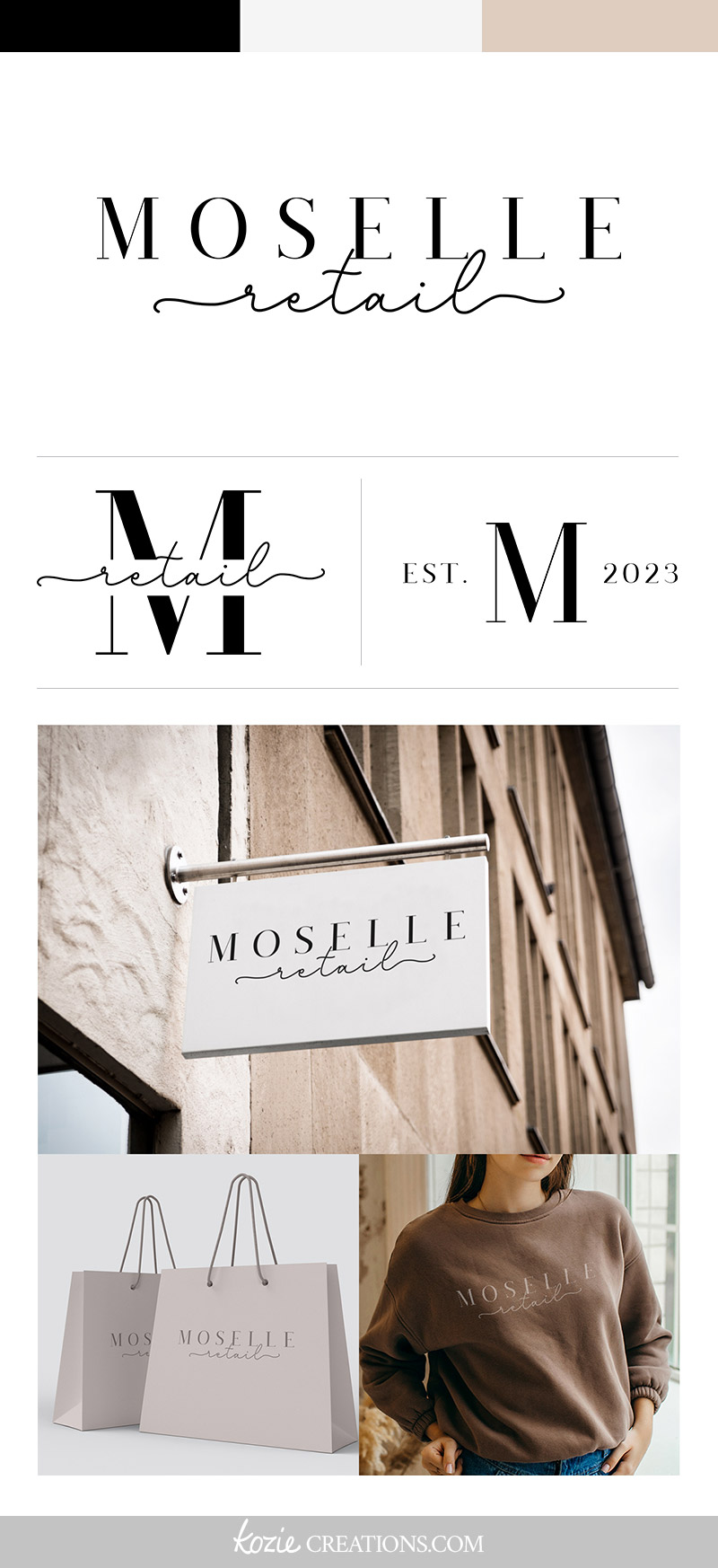 Moselle Retail Branding Design Logo Design Graphic Design