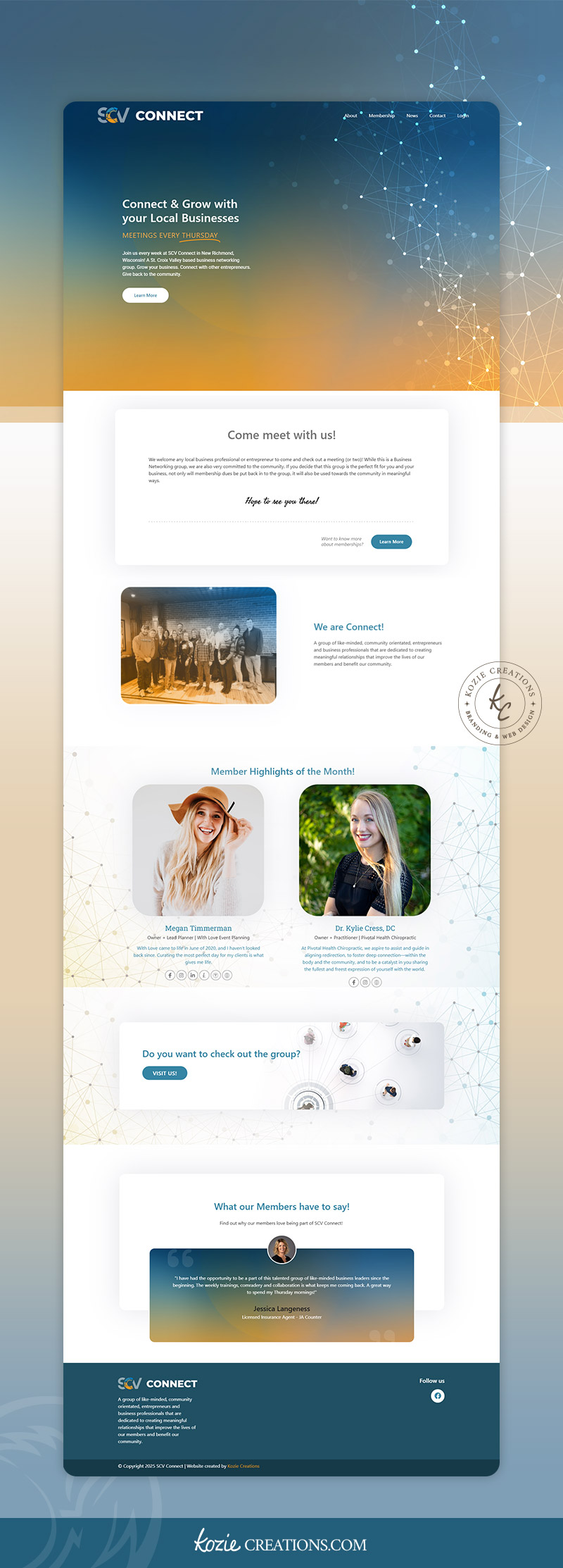 SCV Connect Website Design